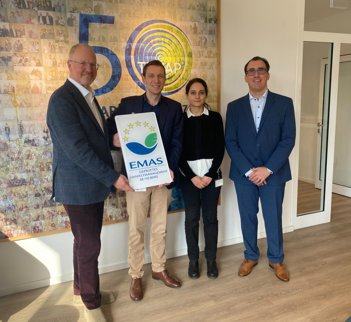 EMAS-Auszeichnung bei Tunap